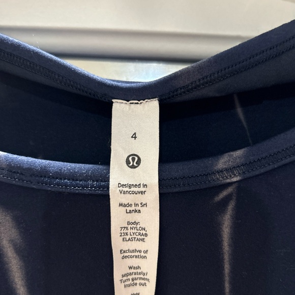 Lululemonn wunder train long sleeve cropped shirt size 4 - Picture 8 of 9